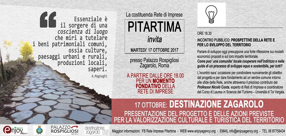 Destinazione Zagarolo 17 ottobre 2017