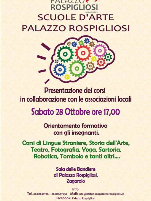 Scuola D’Arte-Palazzo Rospigliosi 28 Ottobre