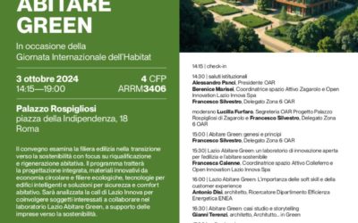 Convegno “Abitare Green” a Palazzo Rospigliosi – Giornata Internazionale dell’Habitat