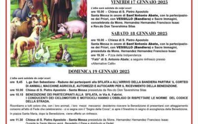 Festeggiamenti di Sant’Antonio Abate a Zagarolo: celebrazioni fino al 19 gennaio 2025